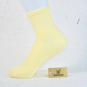 Women's 98% Cotton High-Density Ribbed Crew Socks