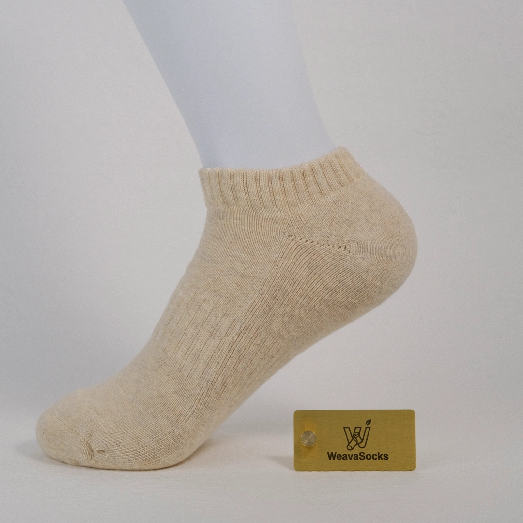 Women's 92% Cotton Terry Cushion Low Cut Socks - product photo showing cushioned comfort