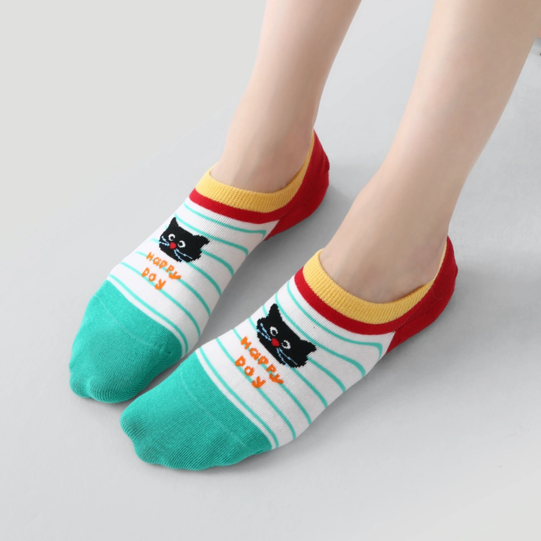 Women's Fun & Whimsical Summer Pattern No-Show Socks (5-Pack)