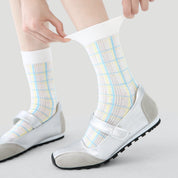 Women's Retro Modern Lurex Crew Socks (3-Pack) - sock set showing secure grip comfort