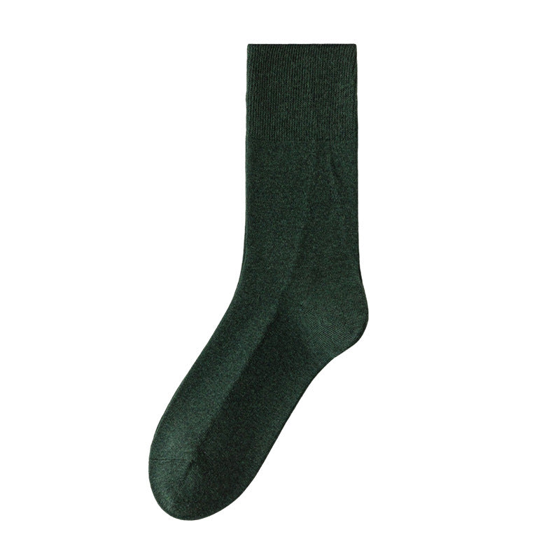 Men's Heathered 98% Cotton Loose Top Socks