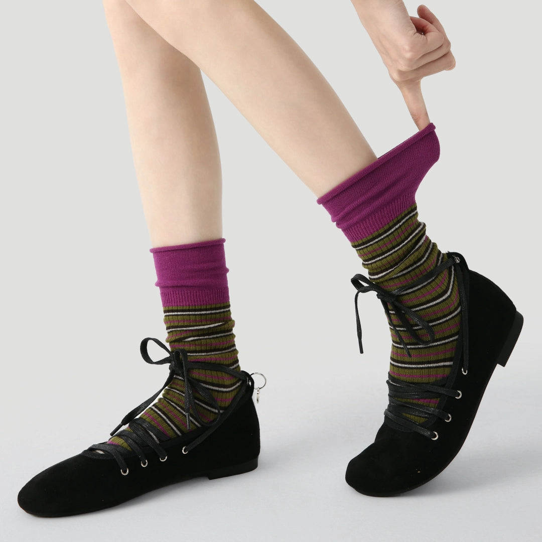 Striped Cuff Socks