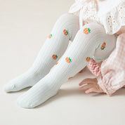 Baby & Toddler Sweet Fruit Garden Lettuce Edge Knee-High 3-Pack - sock set showing secure grip comfort
