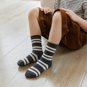 Kid's Bear & Stripe Crew Socks - 5 Pairs - Weavasocks