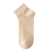 Men's Moisture-Wicking Drop-Needle Ribbed Ankle Socks