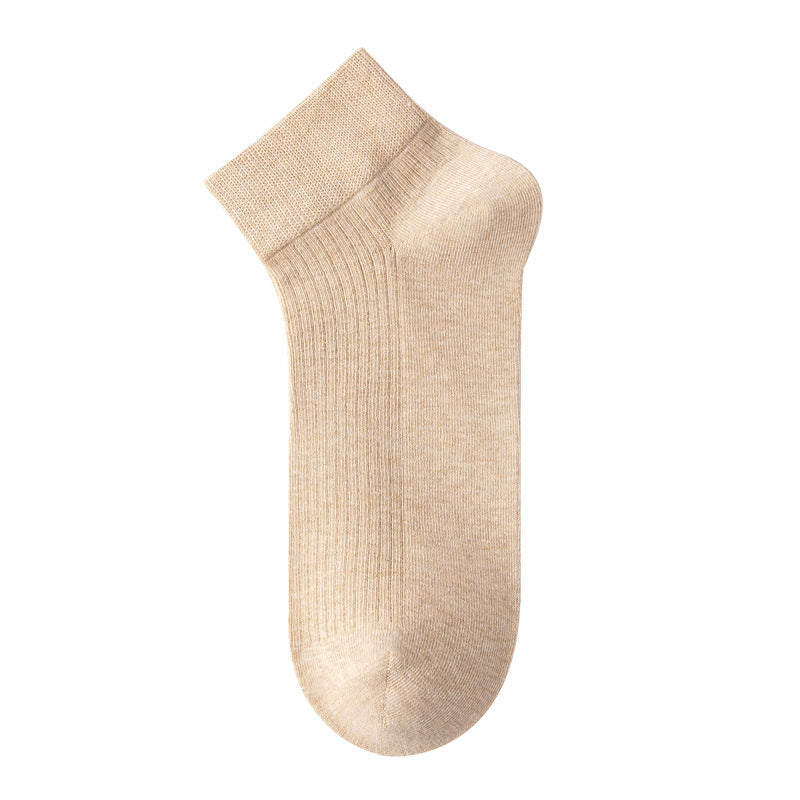 Men's Moisture-Wicking Drop-Needle Ribbed Ankle Socks