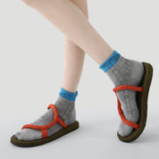 "Urban Muse" 3D Textured Ankle Socks 3-Pack