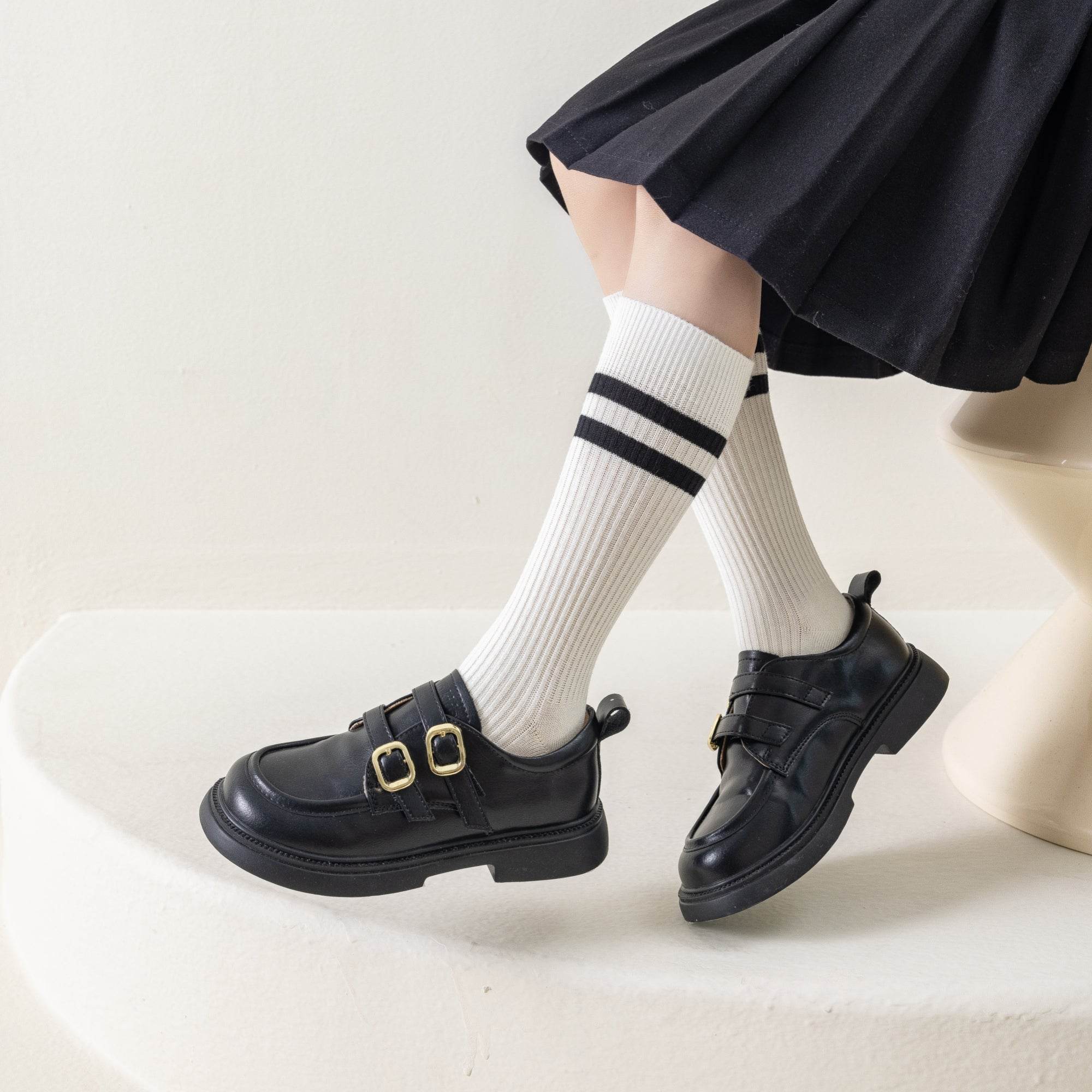 Kid's Retro Stripe Ribbed Socks - 3 Pairs - Weavasocks