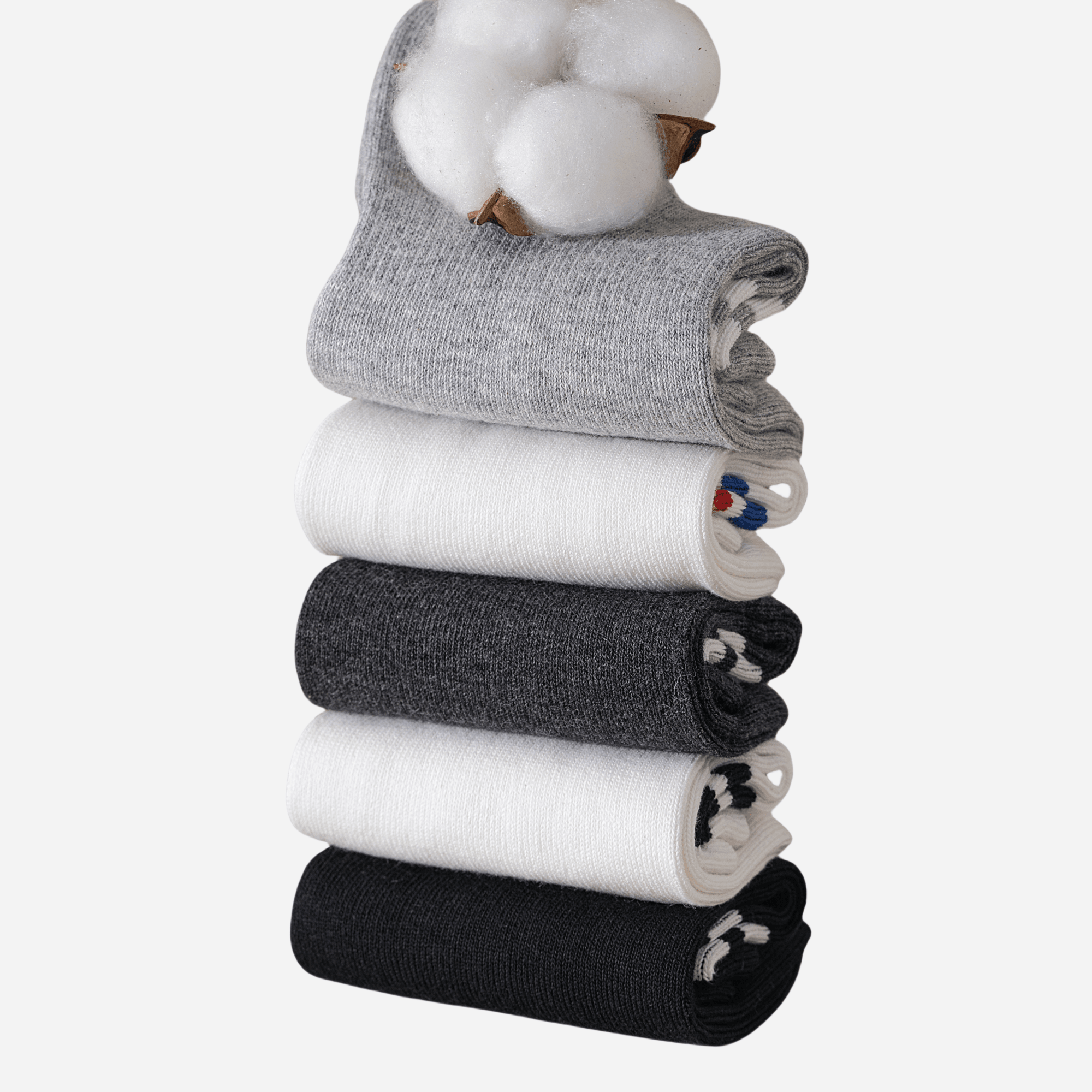 Men's Retro Stripe Ankle Socks-5 Pack