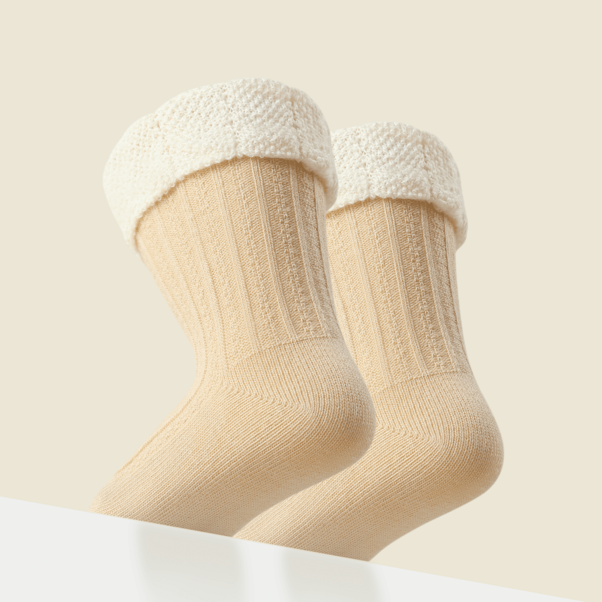 Babies Scalloped Cuff Socks-3 Pack - Weavasocks