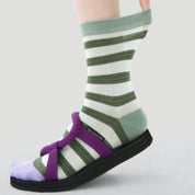 Women's Metallic Shimmer Mesh Crew Socks (3-Pack) - sock set showing breathable mesh comfort