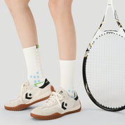 Cushioned Crew Socks - White