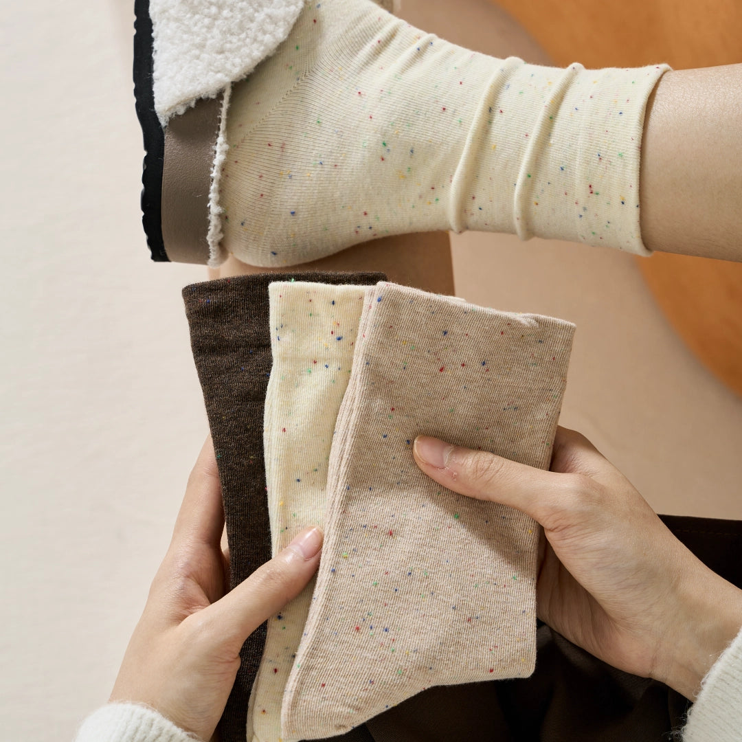 Speckled Crew Socks