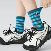 Kid's Earthy Tones Patterned Socks - 4 Pairs