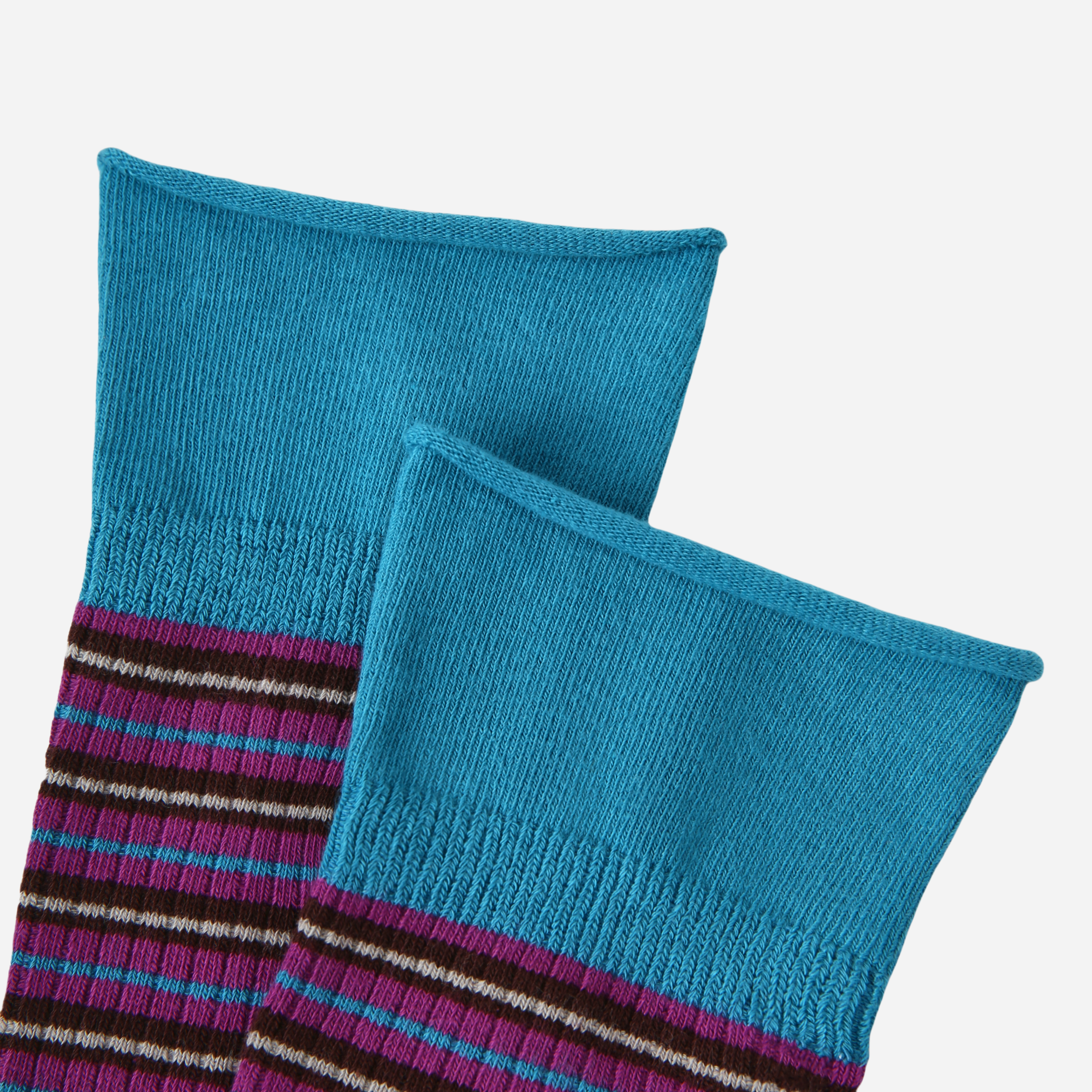 Women's Color Block Stripe Socks-4 Pack