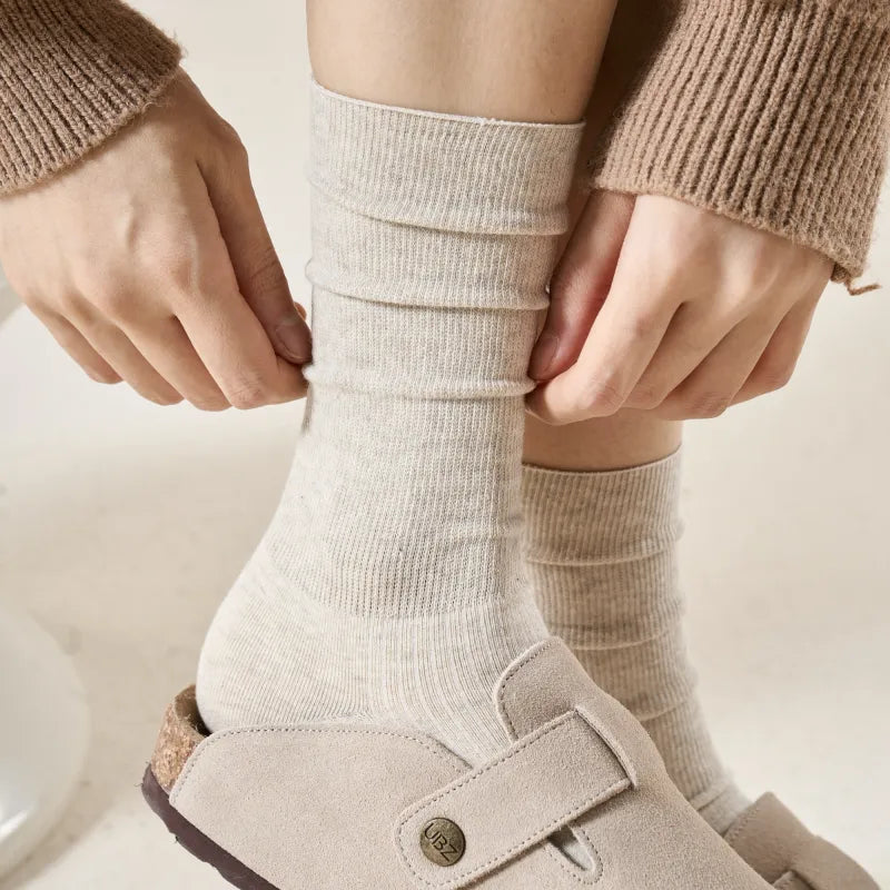Ribbed Slouch Socks