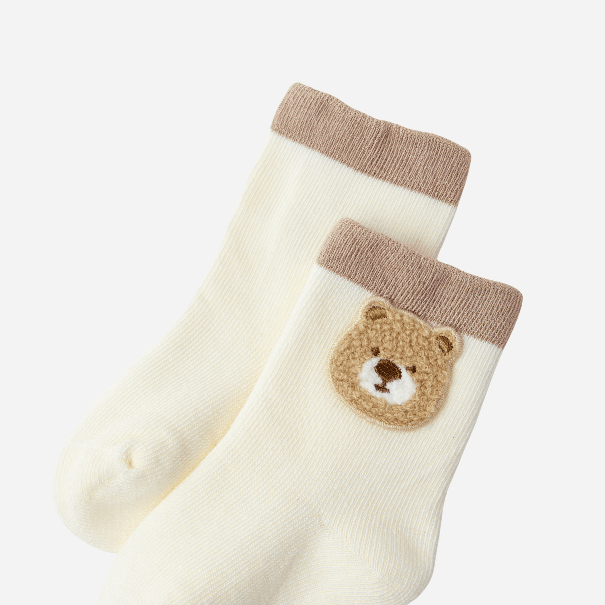 Babies Fuzzy Bear Crew Socks-3 Pack - Weavasocks