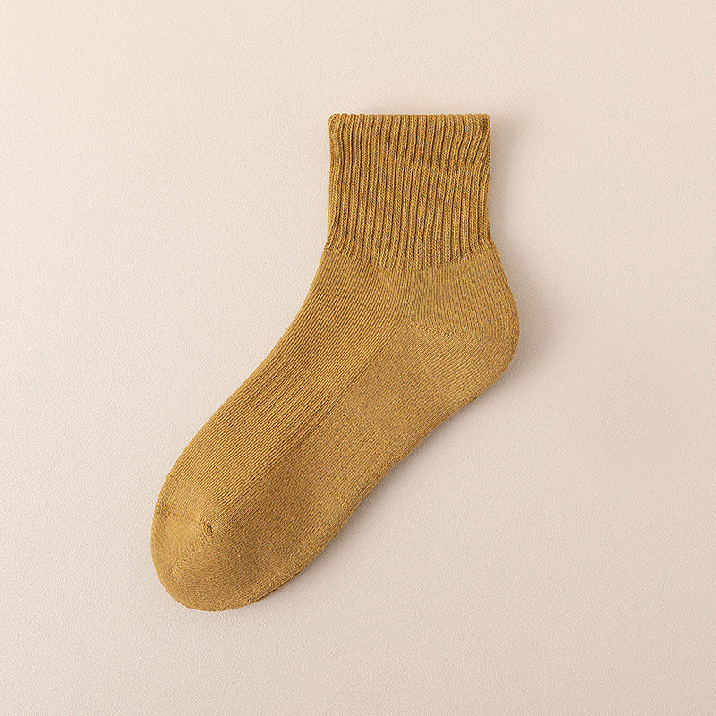 Durable Cotton Rib Socks