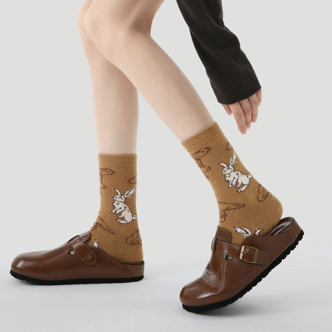Fuzzy Bunny Socks