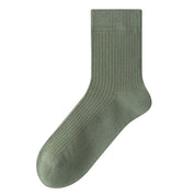 Men's 98% Cotton Classic Ribbed Crew Socks