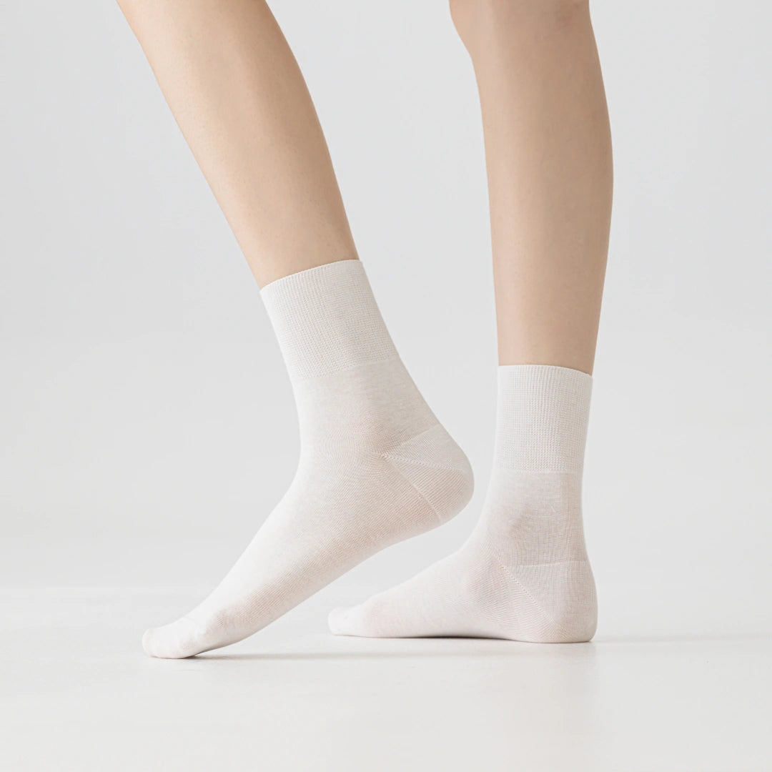 Women's 99% Supima® Cotton Silk-Touch Quarter Socks - product photo showing soft cotton comfort