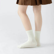 Kid's Organic Cotton Solid Crew Socks Pastel - 4 Pairs - Weavasocks