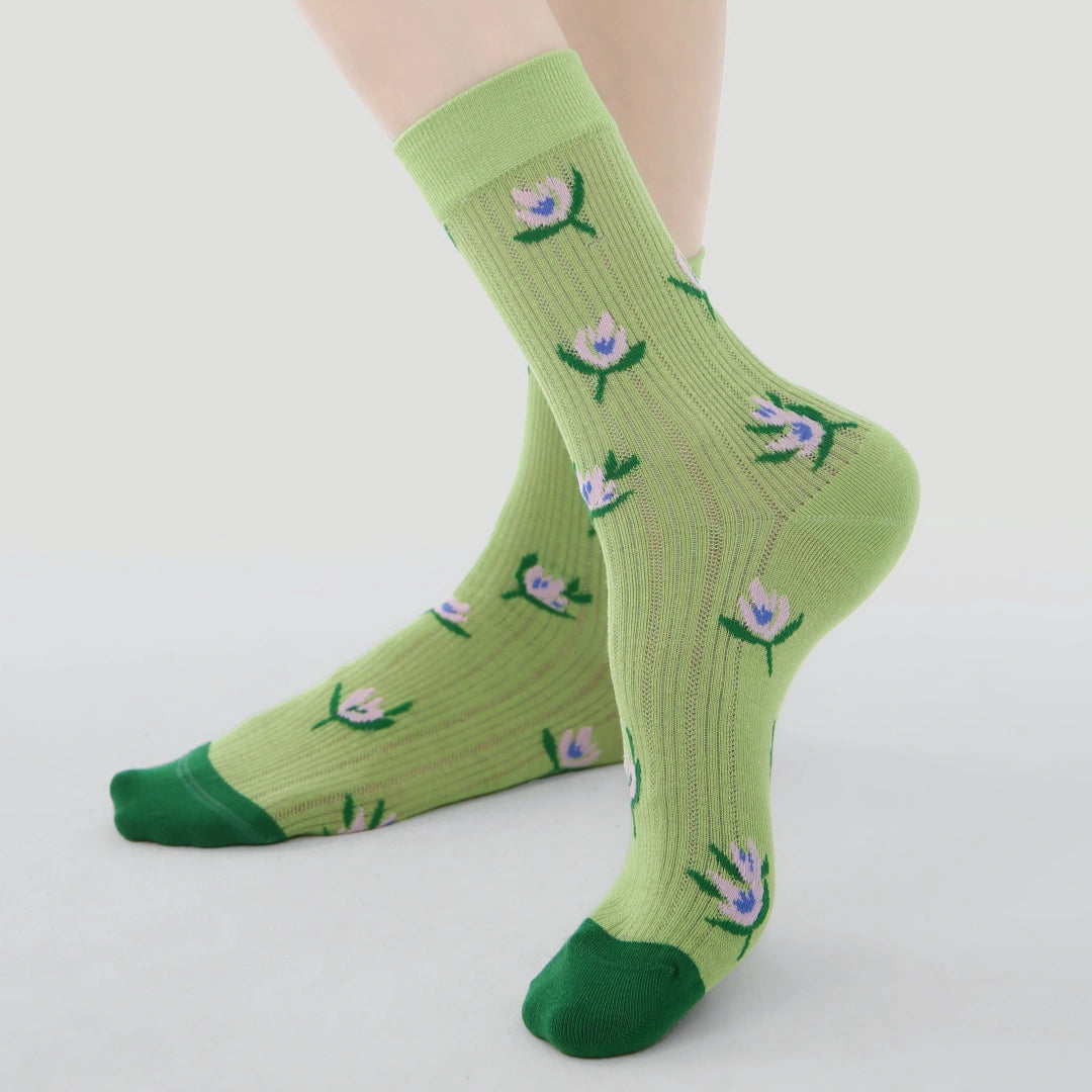 Women's Shimmer Mesh Crew Socks (3-Pack)