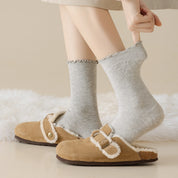 Soft Wool Ruffle Crew