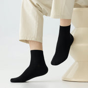 Men's 98% Cotton Ultra-Thin Non-Binding Ankle Socks - product photo showing soft cotton-rich comfort