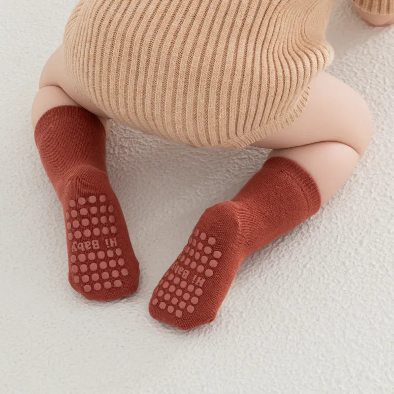 Babies' Baby Non-Slip Floor Socks -3 Pairs