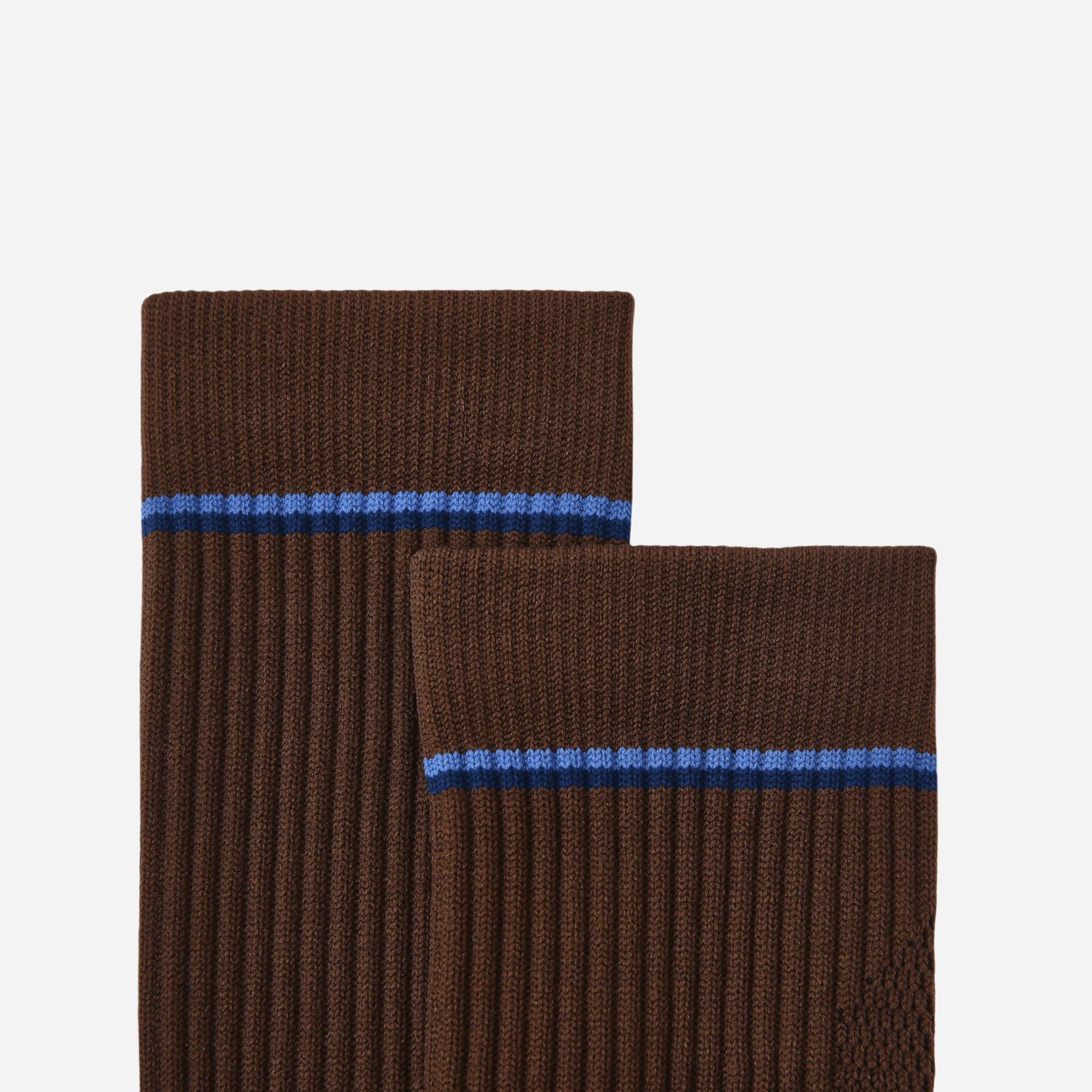 Women's Performance Knee-High Hiking Socks - Espresso & Royal Blue