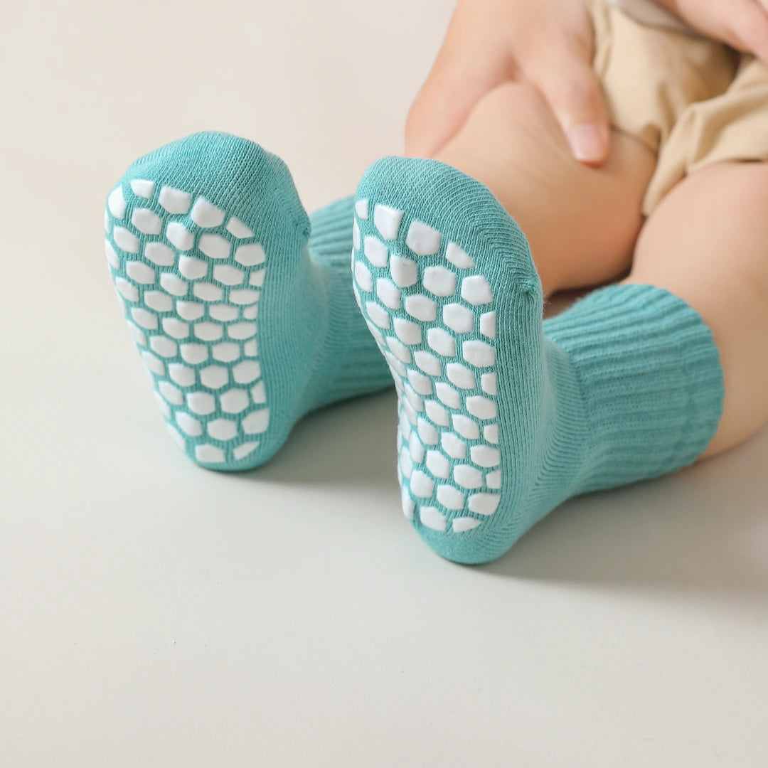 Baby’s Essential Rainbow Solid Non-Slip Floor Sock