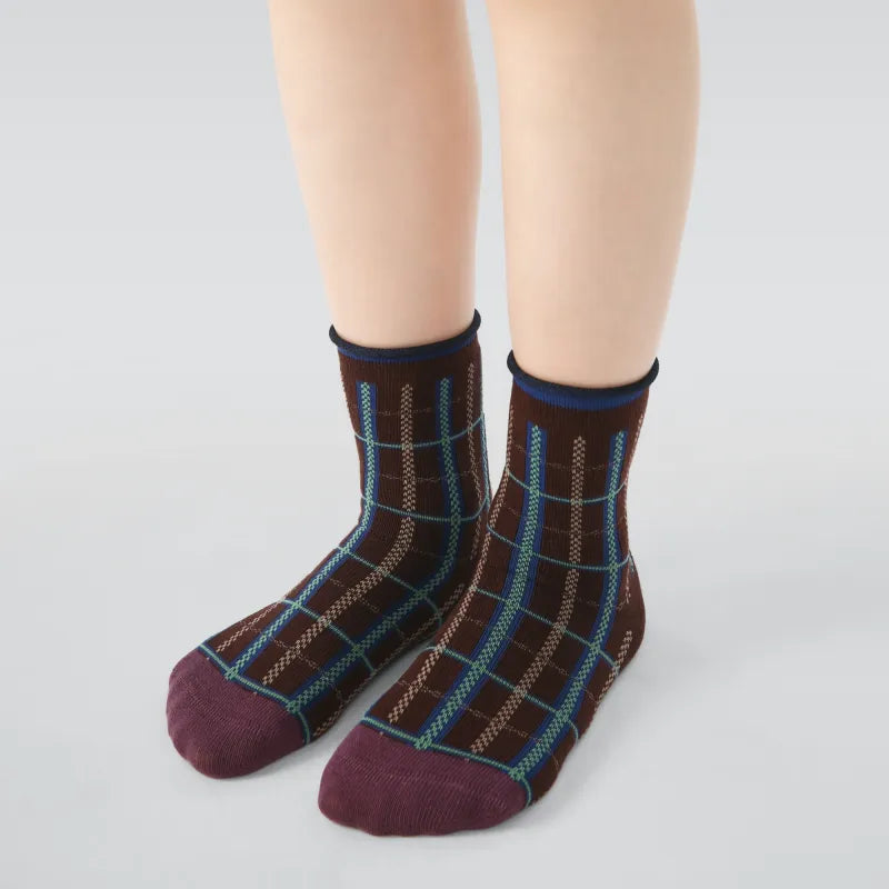 Kid's Girls' Preppy Charm Crew Socks - 5 Pairs