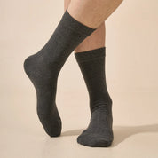 Men's Smooth-Knit Heathered Crew Socks