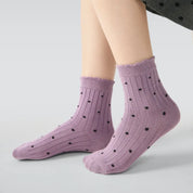 Kid's Girls' Vintage Charm Crew Socks - 5 Pairs