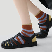 "Artisan Soul" 3D Textured Ankle Socks 3-Pack