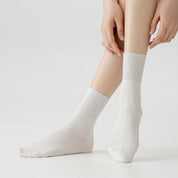 Women's 99% Cotton Ultra-Thin Non-Binding Summer Socks - product photo showing soft cotton comfort
