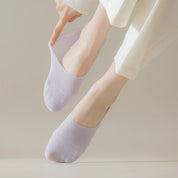 Women's 95% Cotton Ultra-Thin Mesh No-Show Socks - product photo showing breathable mesh comfort