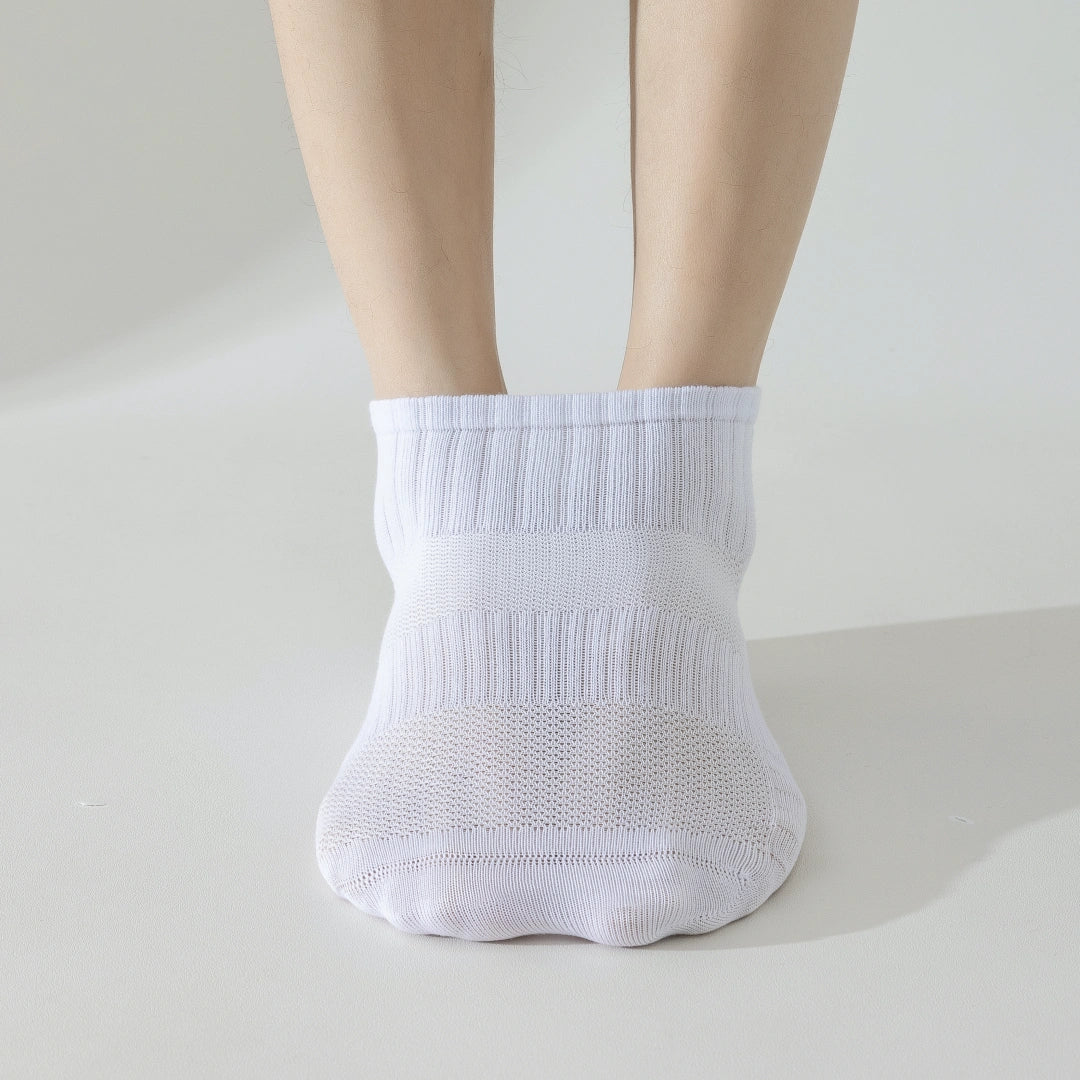 "Titan Mesh" Big & Tall Men's Ankle Socks - product photo showing breathable mesh comfort