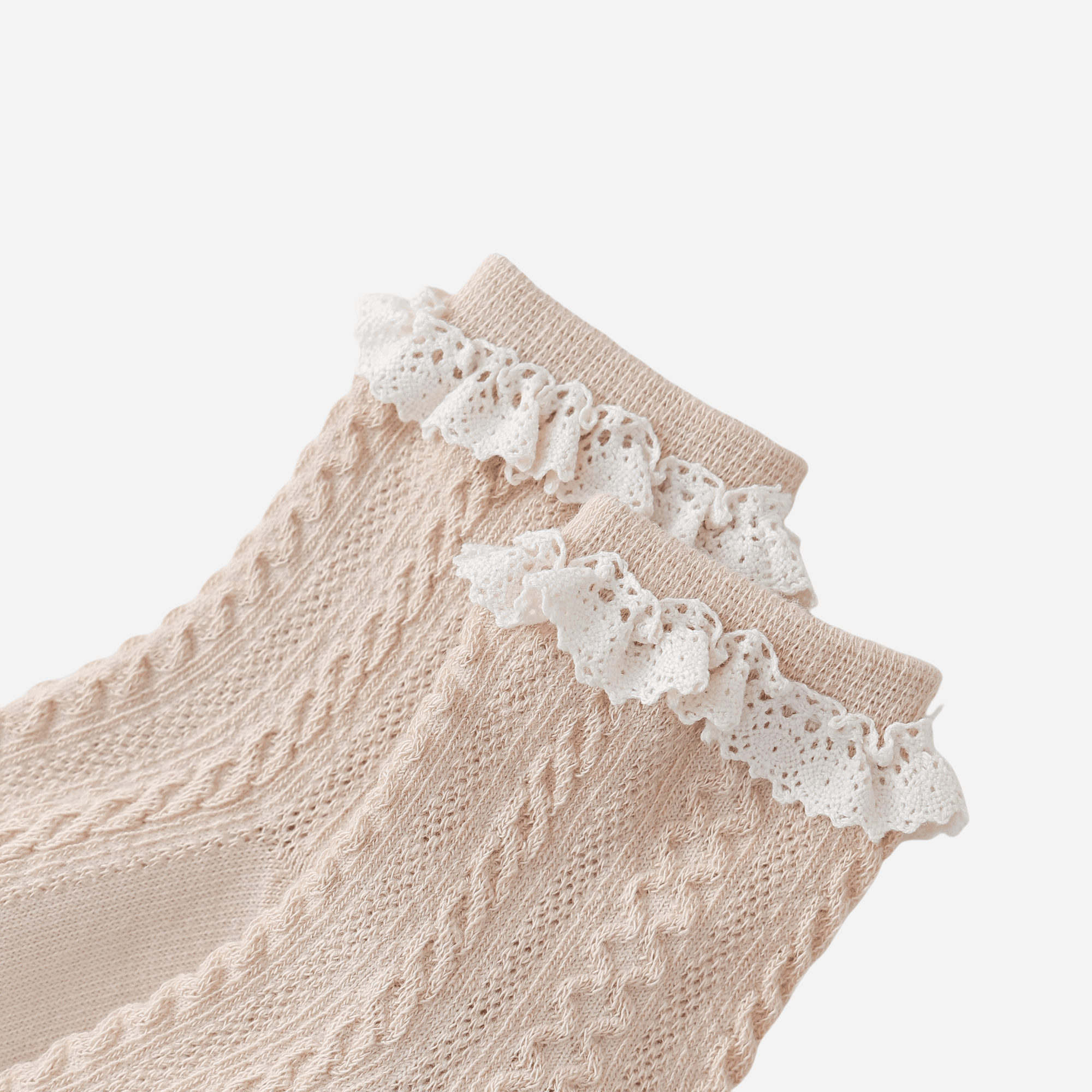 Babies The Cable-Knit Lace Socks-4 pack - Weavasocks