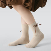 Kid's Sweet Earthy Ribbed Socks - 3 Pairs