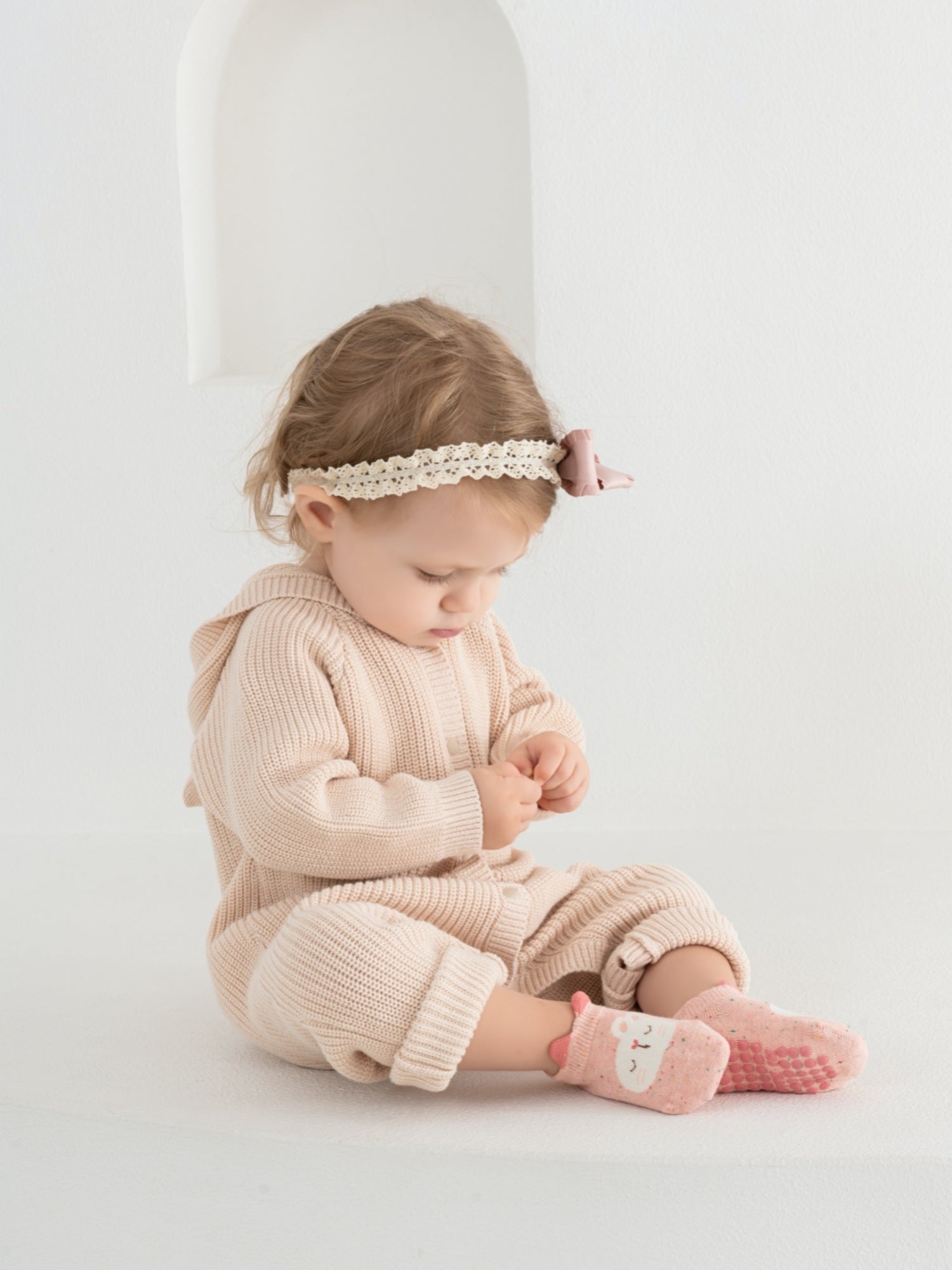 Babies' No-Show Grip Socks-1 Pack