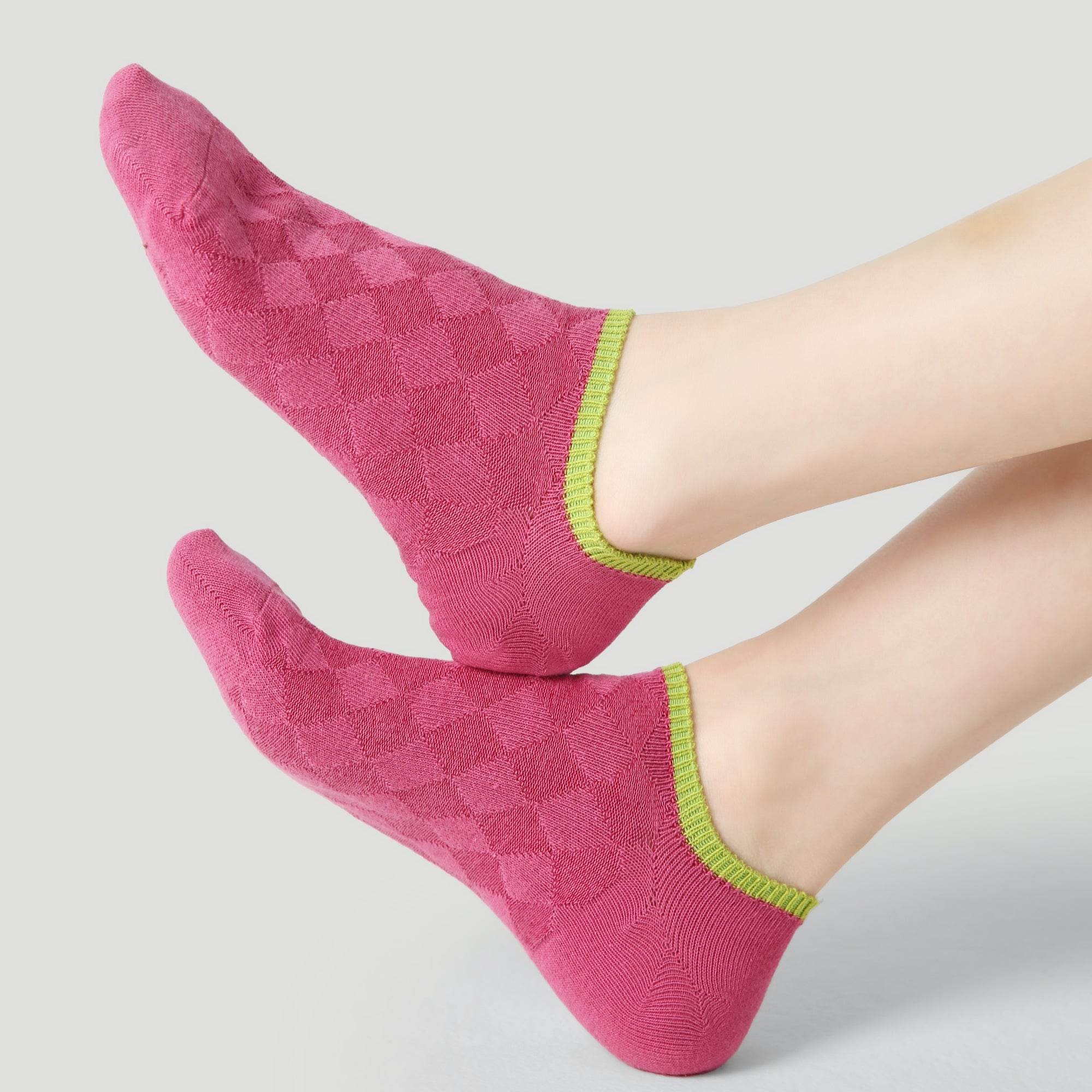 Women's Mixed Texture No-Show Socks - 3 Pairs