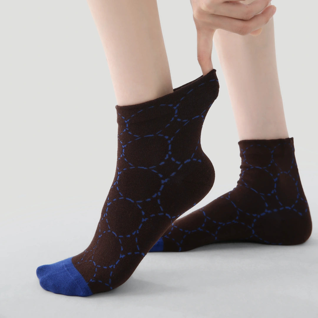 Pop Art Geometry Vibrant Ankle Socks 3-Pack