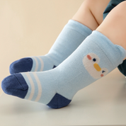 Baby’s Happy Penguin Cotton Crew Socks 4-Pack