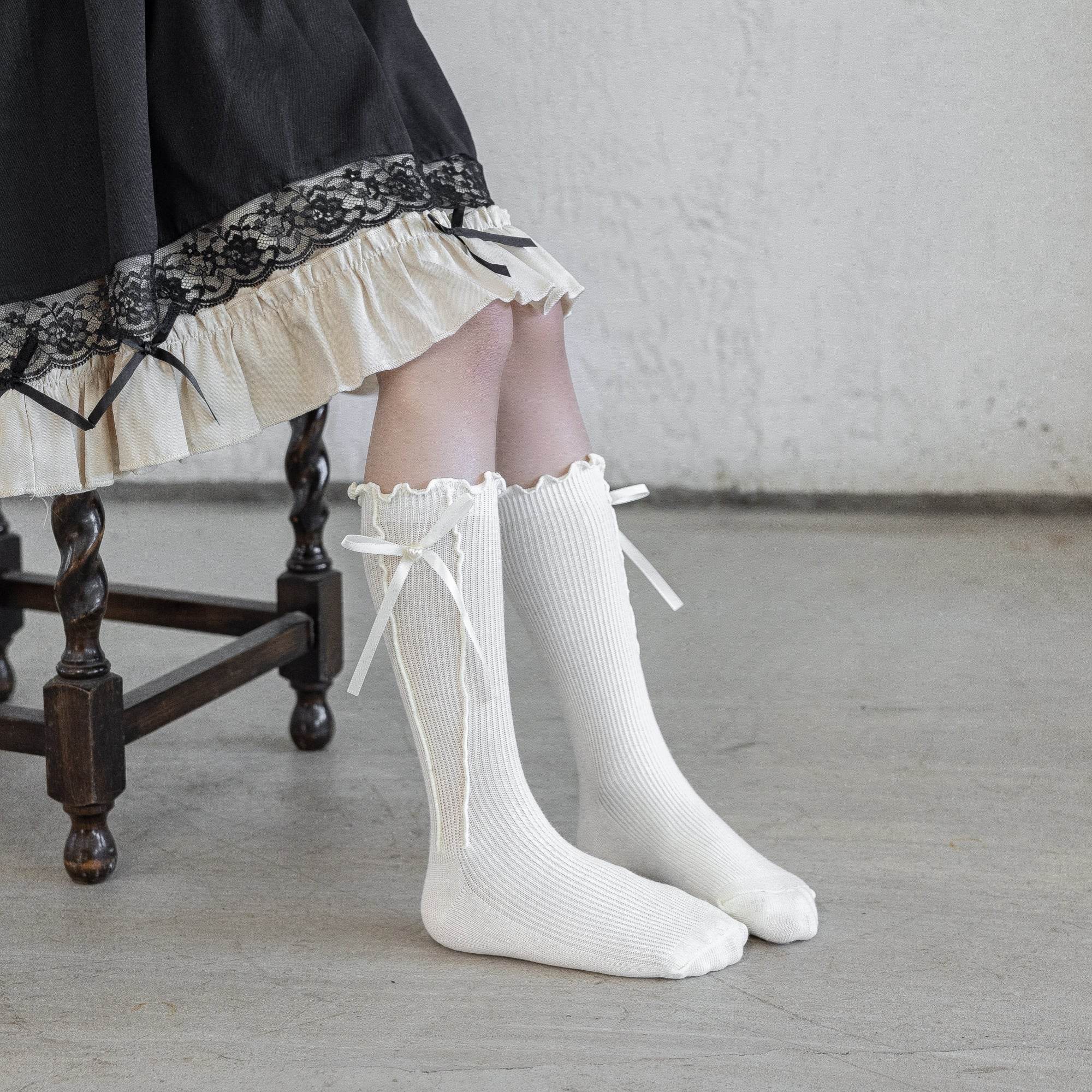 Kid's Ruffle Cuff Knit Socks - 3 Pairs - Weavasocks