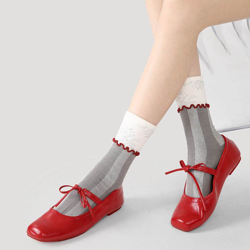 Women's Romantic & Eclectic Crew Socks - 3 pairs