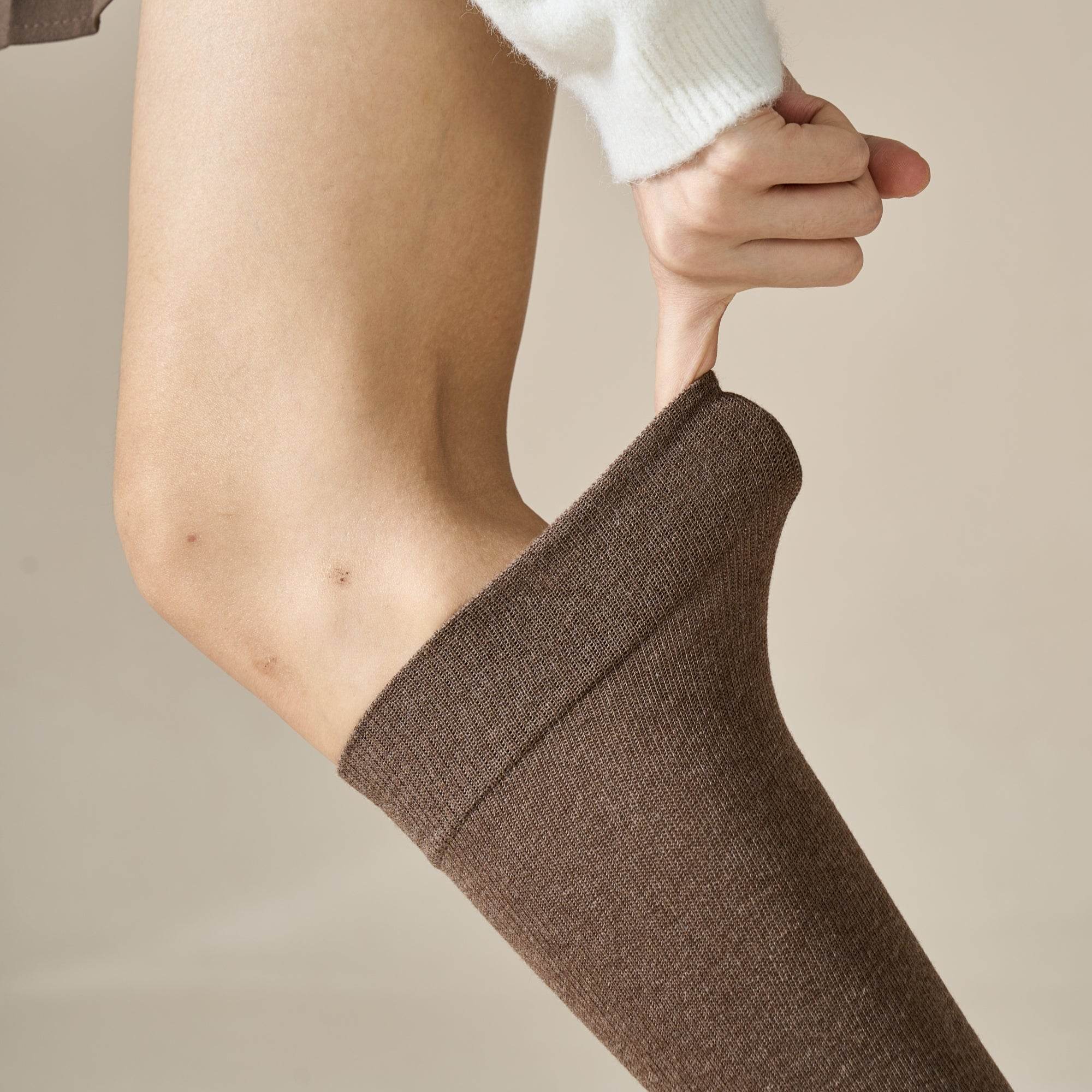 Women's Soft Combed Cotton Knee-High Socks - Single Pair