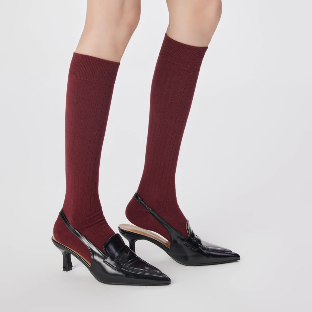 Holiday Red Knee Highs