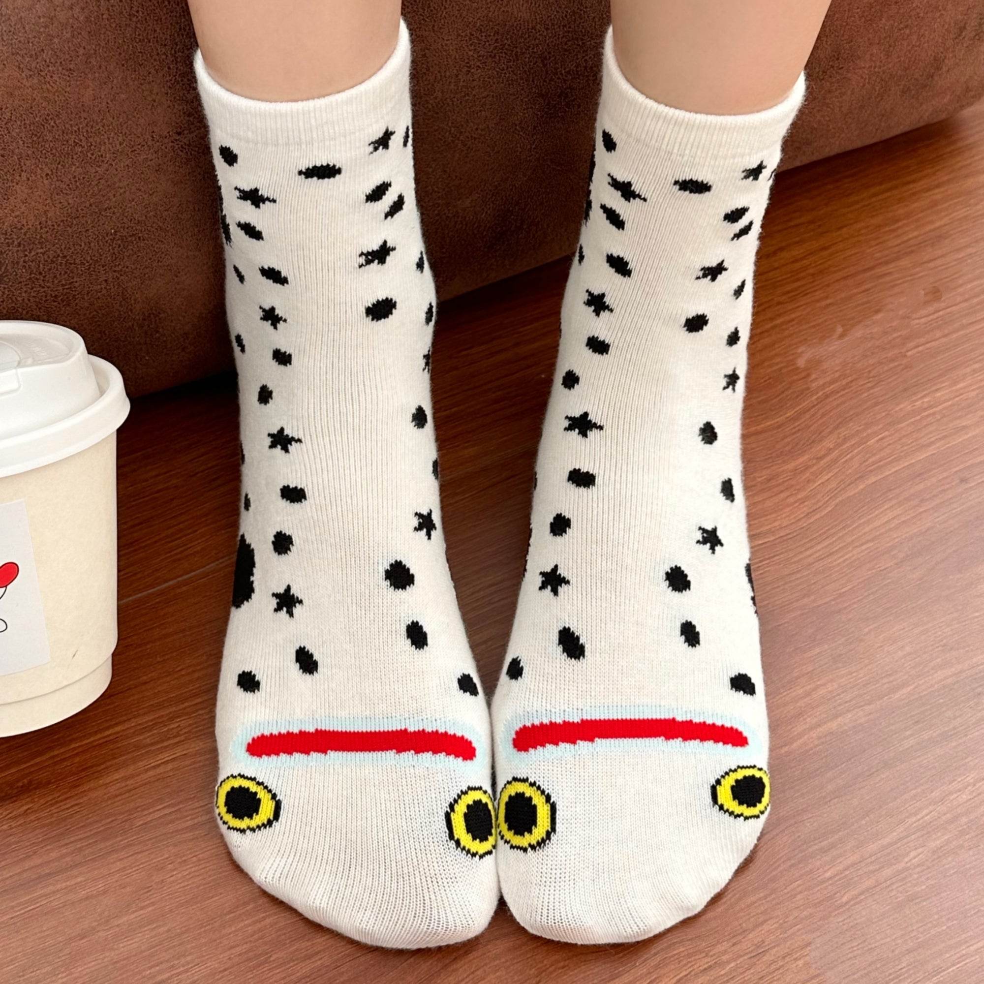 Women's Quirky Eel Combed Cotton Socks - Single Pair